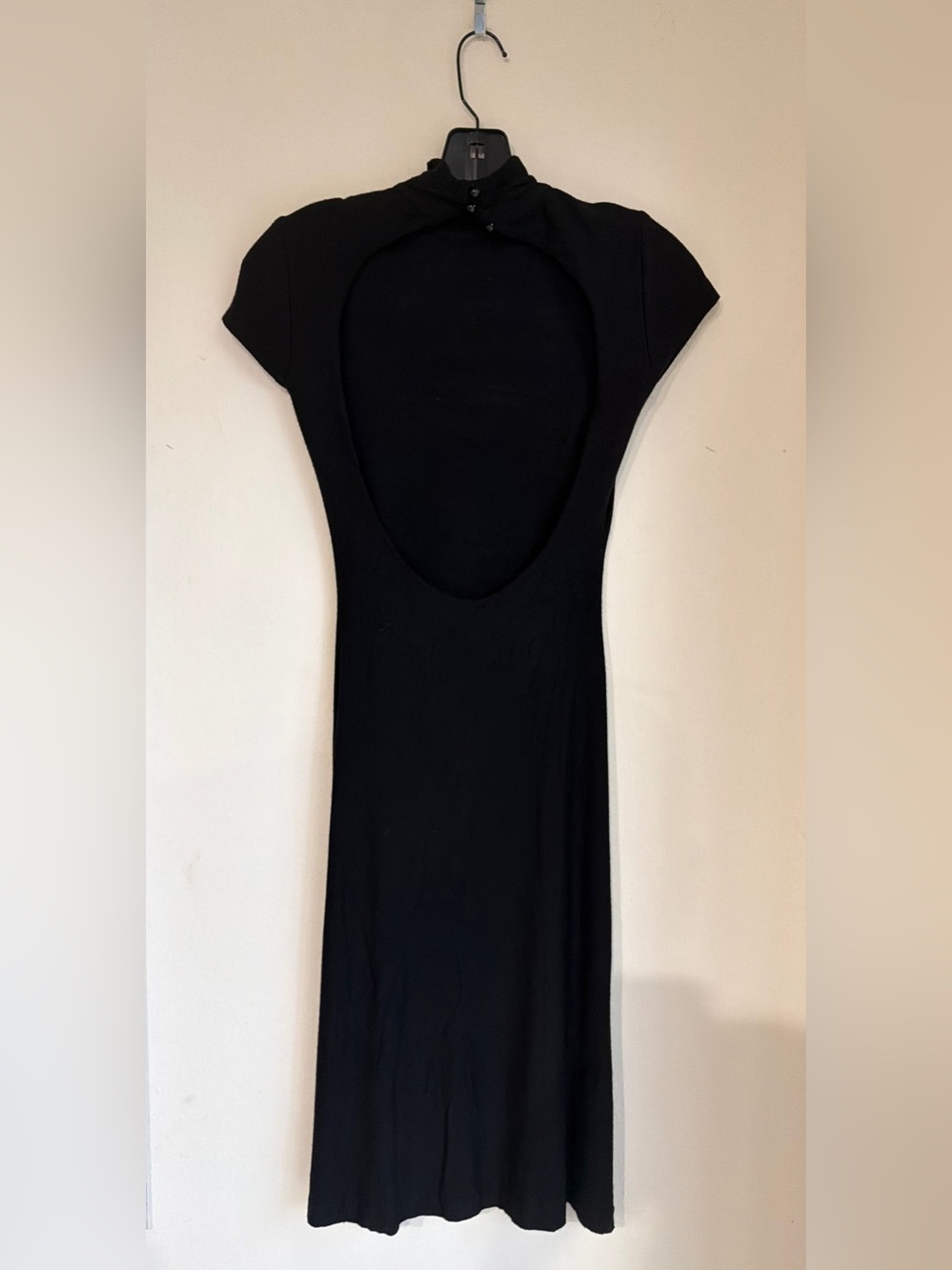 NWT 90s BETSEY JOHNSON BLACKLESS MIDI DRESS - Picture 2 of 12
